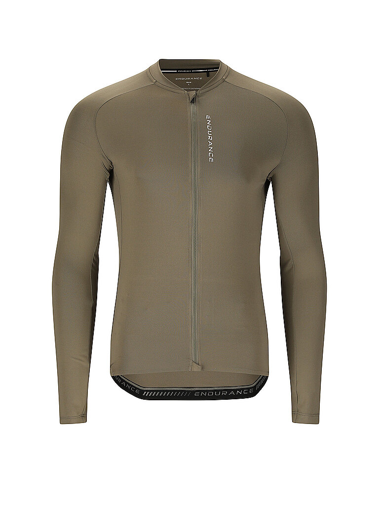 ENDURANCE Herren Winter Radtrikot Paxton olive | S