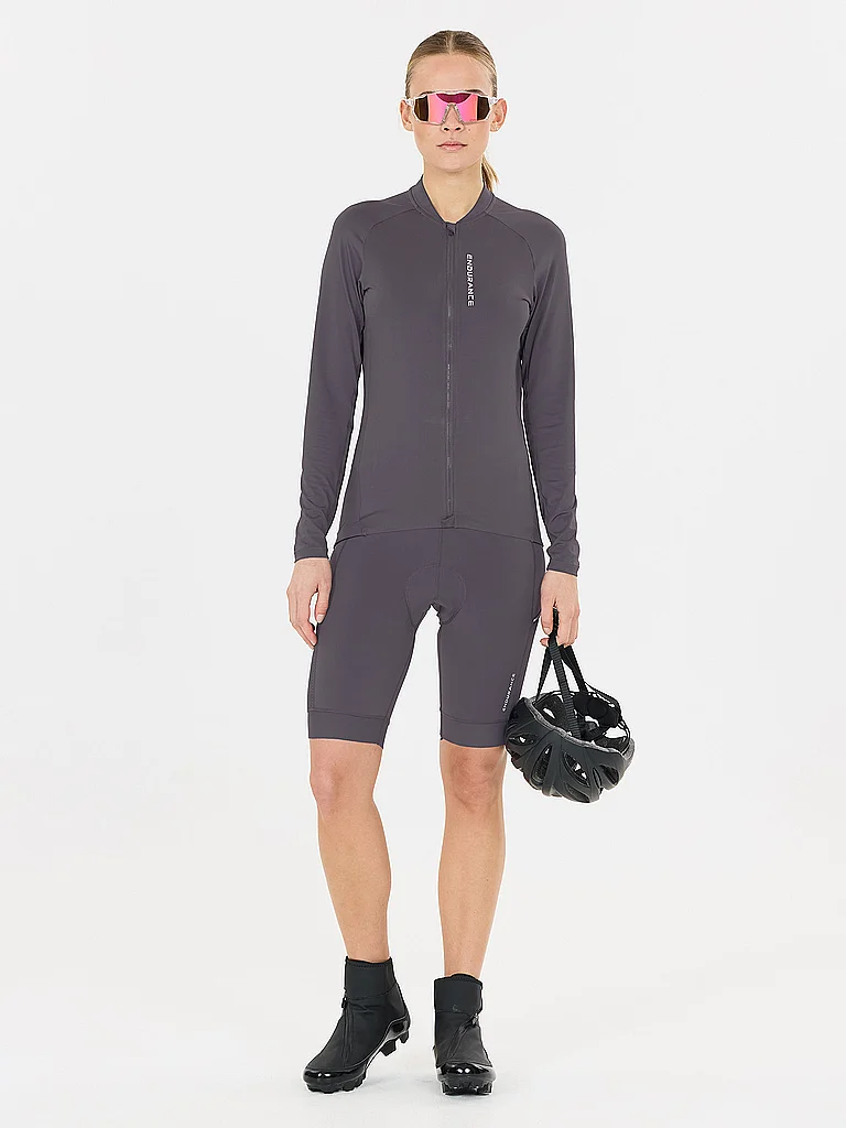 ENDURANCE Damen Winter Radtrikot Paxton lila | 34