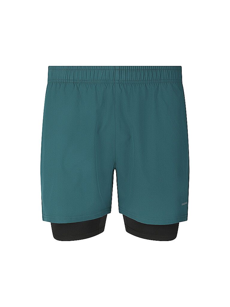 ENDURANCE Herren Laufshort 2in1 Kros  dunkelgrün | XL