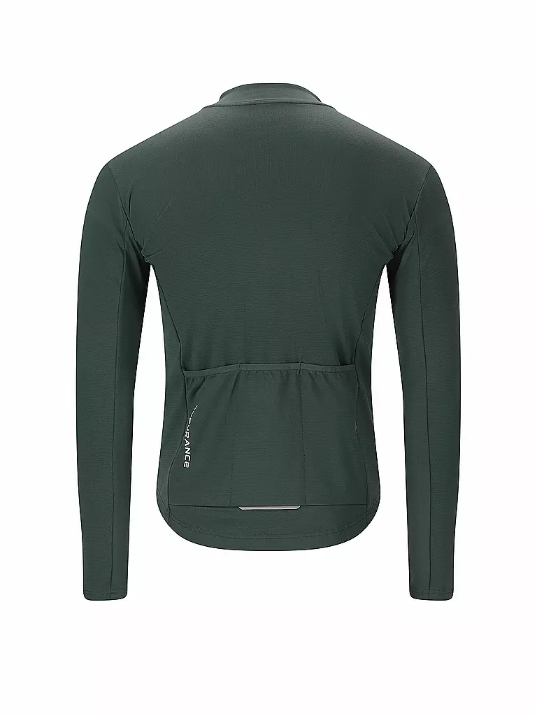 ENDURANCE | Herren Winter Radtrikot Megah | dunkelgrün