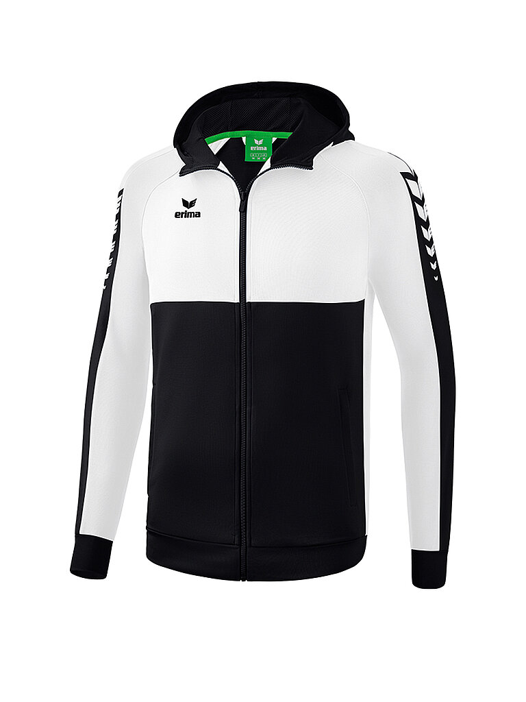 ERIMA Herren Trainingsjacke Six Wings Hoodie schwarz | L