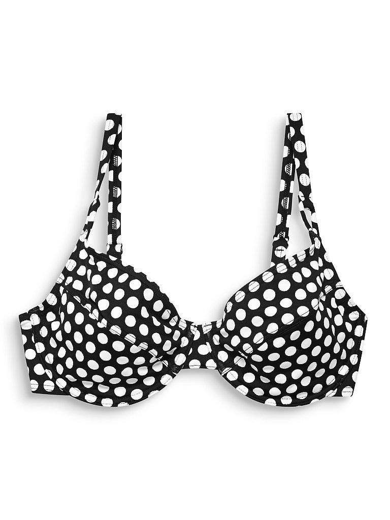 ESPRIT Damen Bikinioberteil Miami Beach Tupfen Print schwarz | 36D
