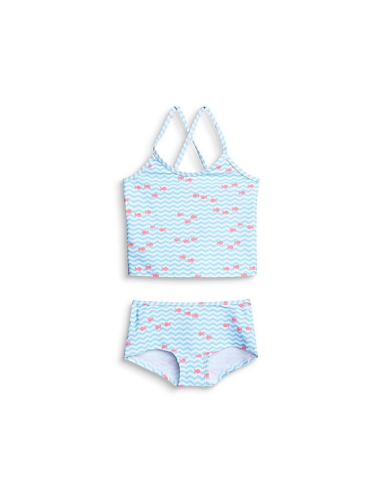 ESPRIT Mädchen Tankini mit Fisch Print blau | 104-110