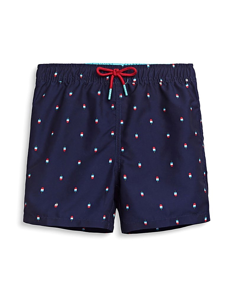 ESPRIT Kinder Badeshort mit Eis-Print blau | 116-122