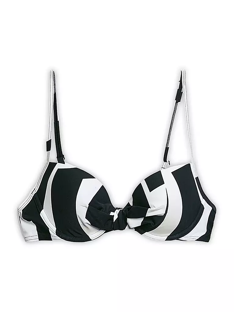 ESPRIT | Damen Bügel Bikini Wattiert Grafik Print | schwarz