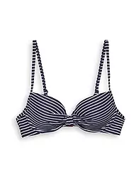 ESPRIT | Damen Bügel Bikinioberteil mit Streifen | blau