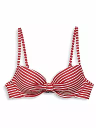 ESPRIT | Damen Bügel Bikinioberteil mit Streifen | rot