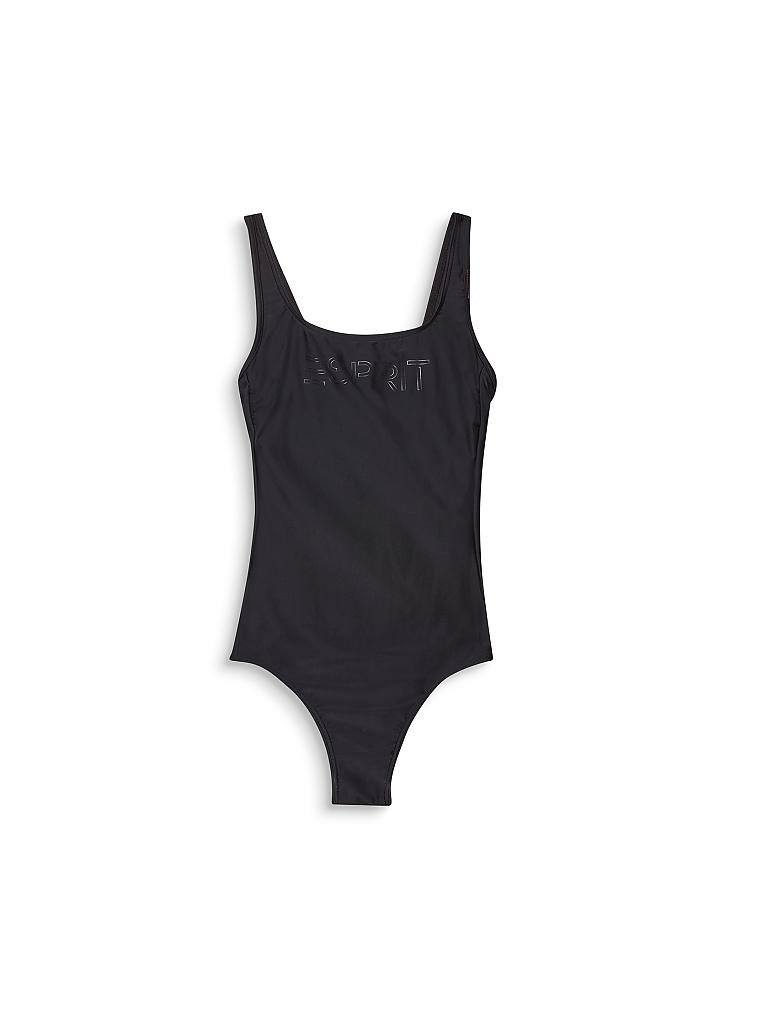 ESPRIT | Damen Badeanzug Logo | schwarz