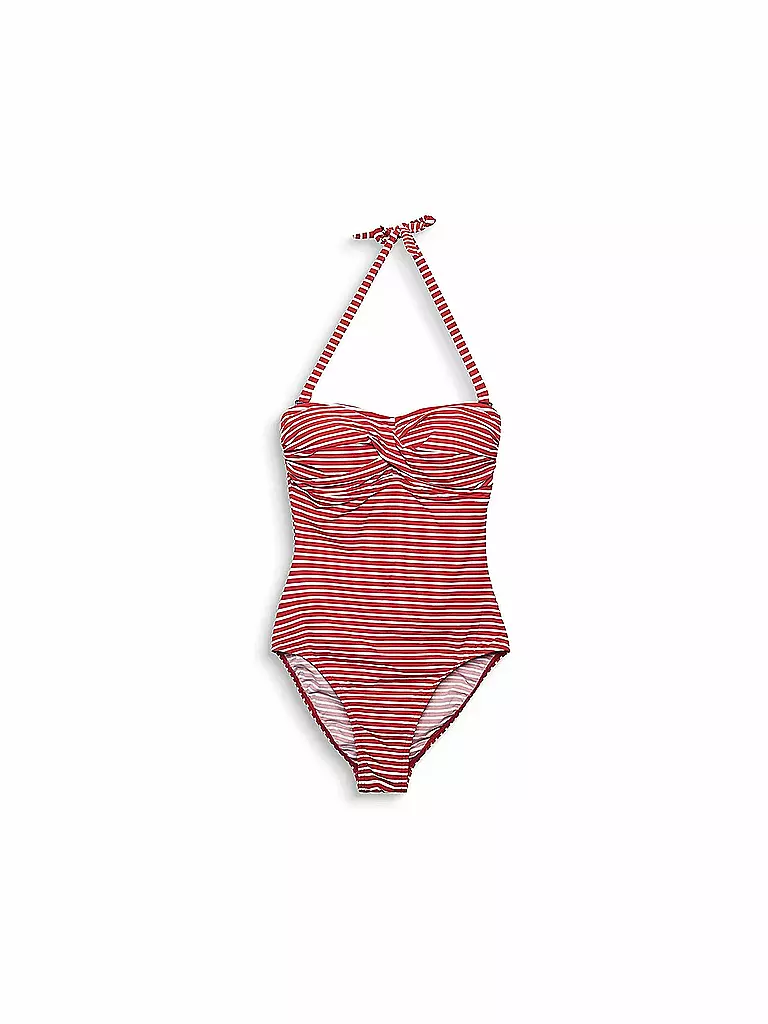 ESPRIT | Damen Badeanzug mit abnehmbaren Trägern | rot