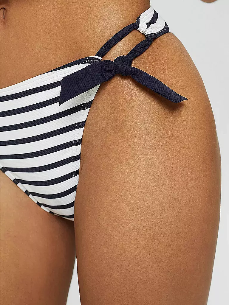 ESPRIT | Damen Bikinihose mit Streifen | blau