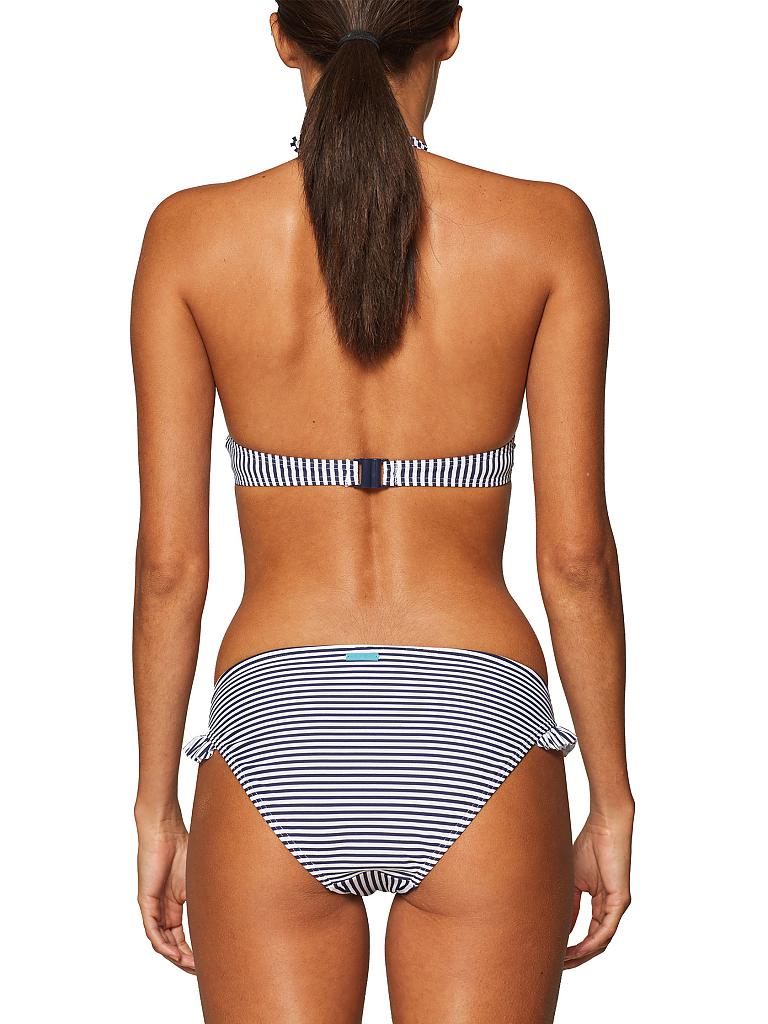 ESPRIT | Damen Bikinihose Small Stripes | blau