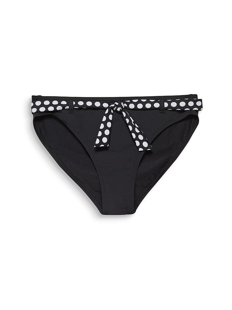 ESPRIT Damen Bikinihose Tupfen Print schwarz