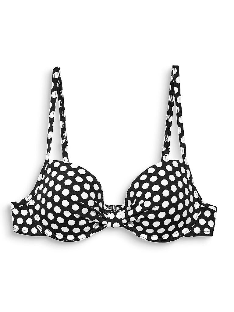 ESPRIT Damen Bikinioberteil Crosby Tupfen Print schwarz