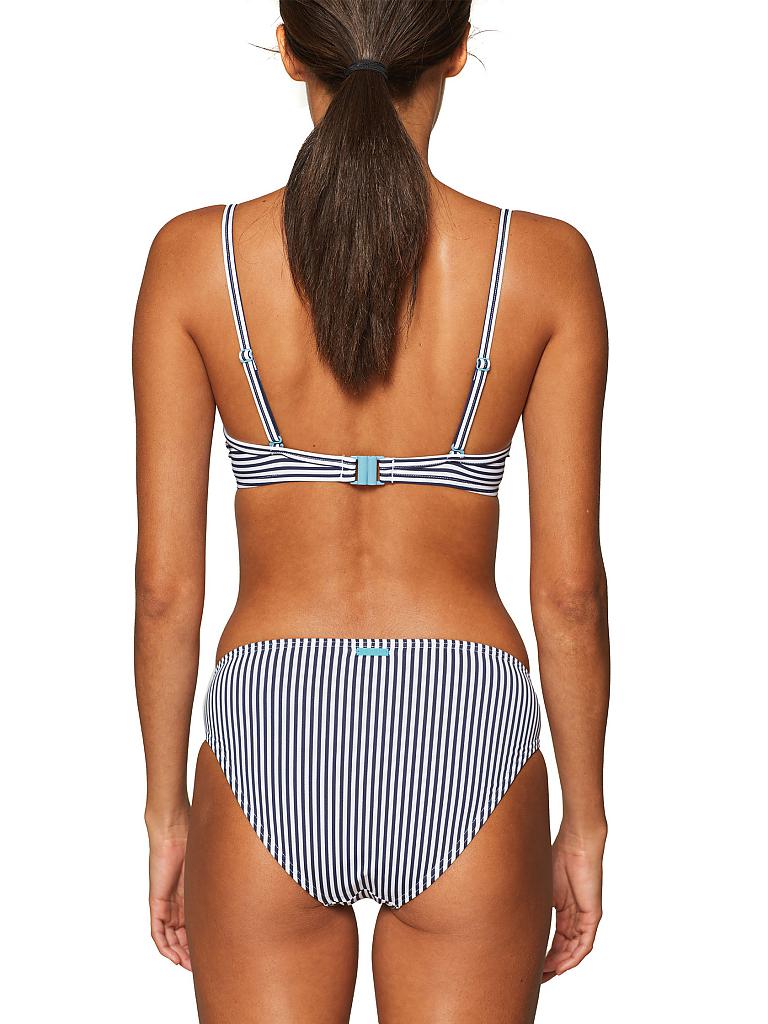 ESPRIT | Damen Bikinioberteil Small Stripes | blau