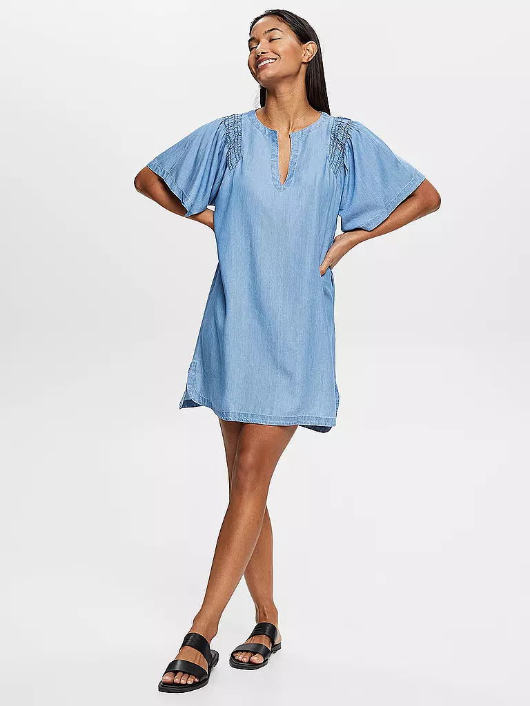 ESPRIT | Damen Strandkleid Tunika  | blau