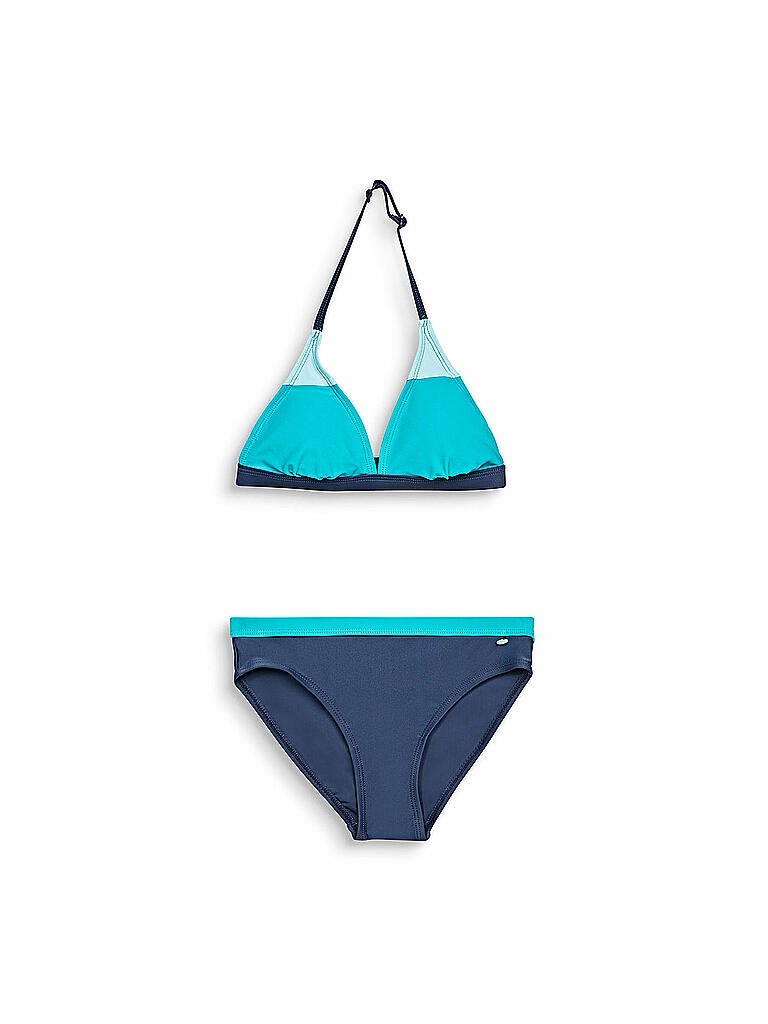 ESPRIT Mädchen Neckholder Bikini blau 128