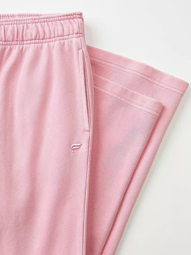FABLETICS | Damen Fitnesshose Year Round Terry Wide Leg | rosa