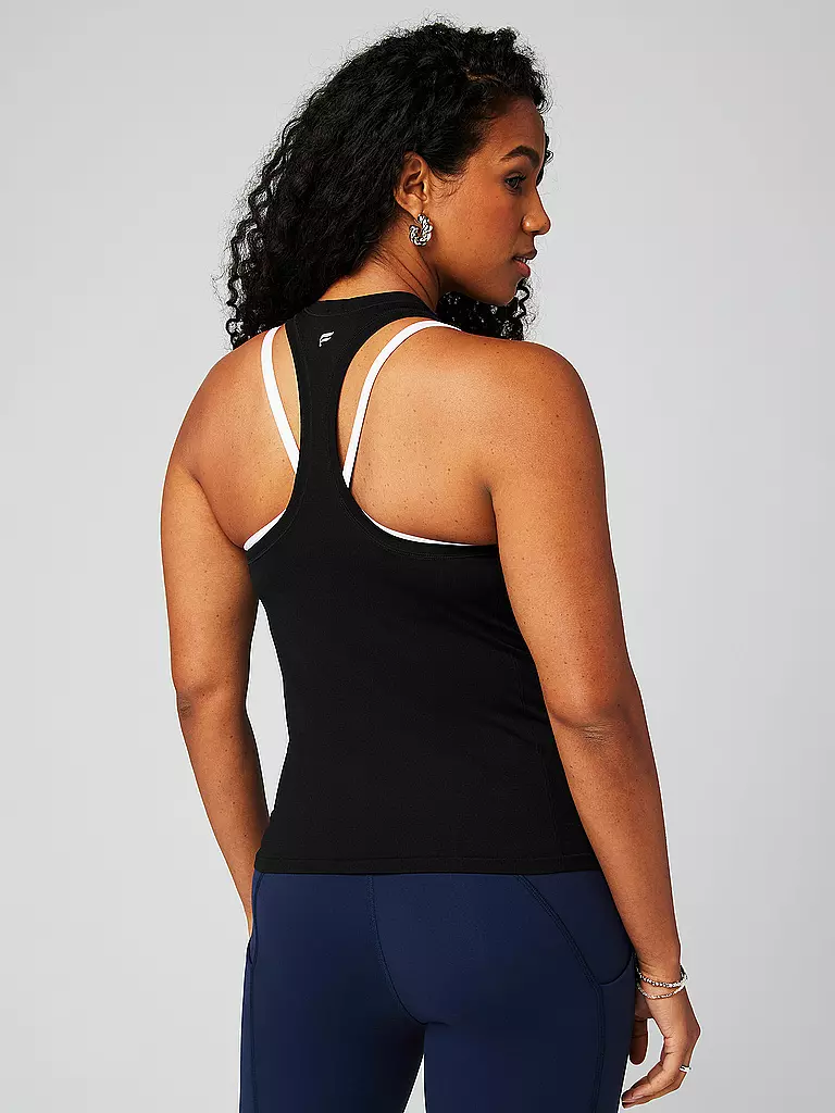 FABLETICS | Damen Fitnesstank Feather Tech Racerback | schwarz