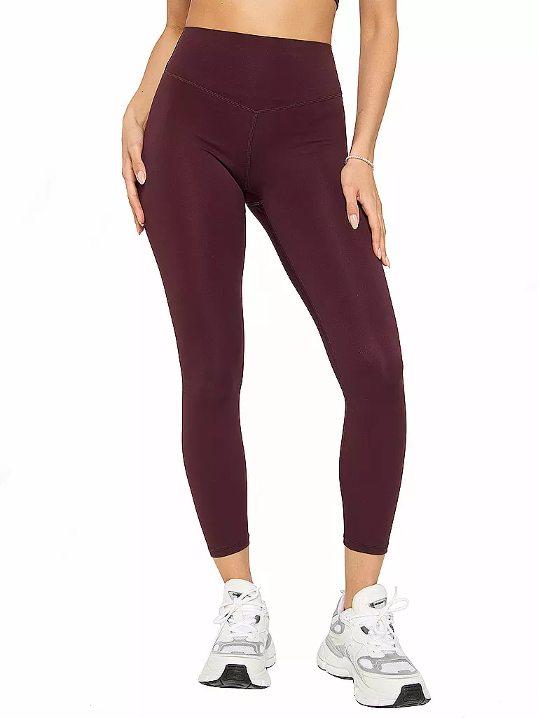 FABLETICS | Damen Fitnesstight PureLuxe High-Waist TLC 7/8 | dunkelrot