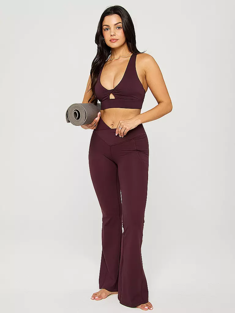 FABLETICS | Damen Sport-BH Oasis Twist Low Support | dunkelrot