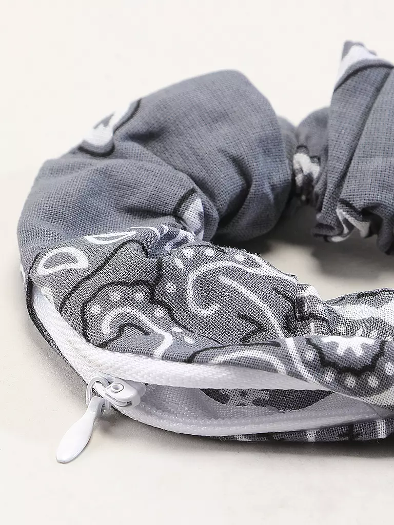 FIGLIA | Damen Haarband Scrunchie | grau