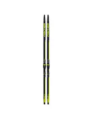 FISCHER | Langlaufski Set Classic Twin Skin Pro Stiff + BDG Control Step-In | schwarz