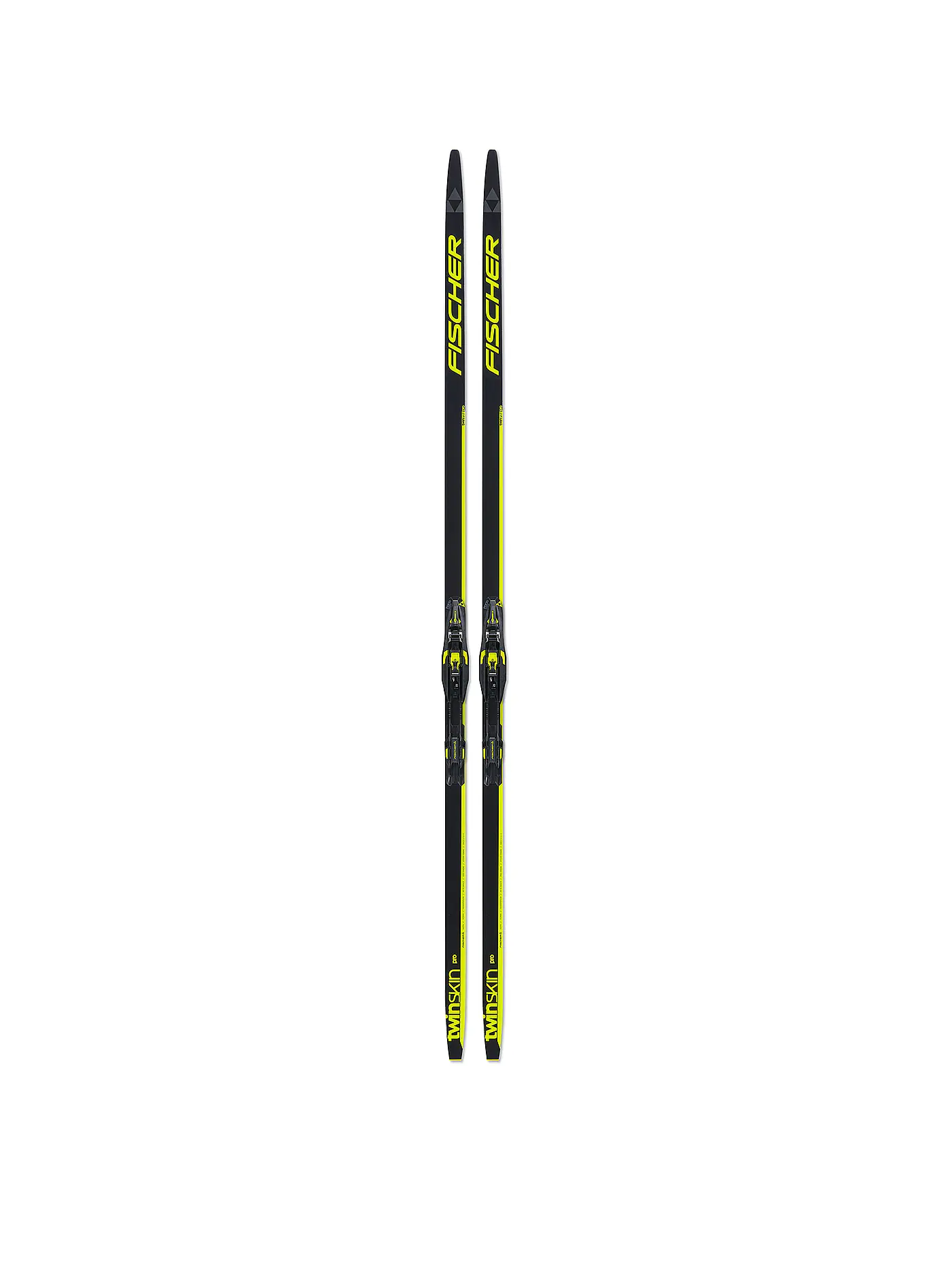 FISCHER | Langlaufski Set Twin Skin Pro Stiff + BDG Control Step-In | schwarz