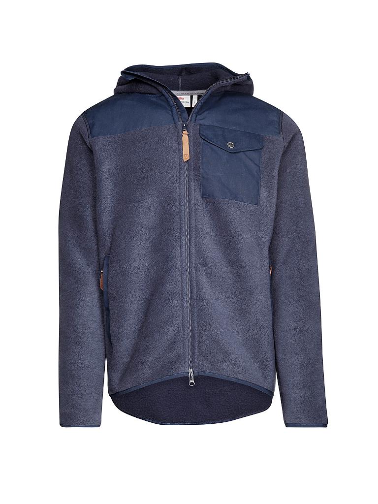 FJÄLL RÄVEN | Herren Fleecejacke Sarek Fleece Hoody | blau