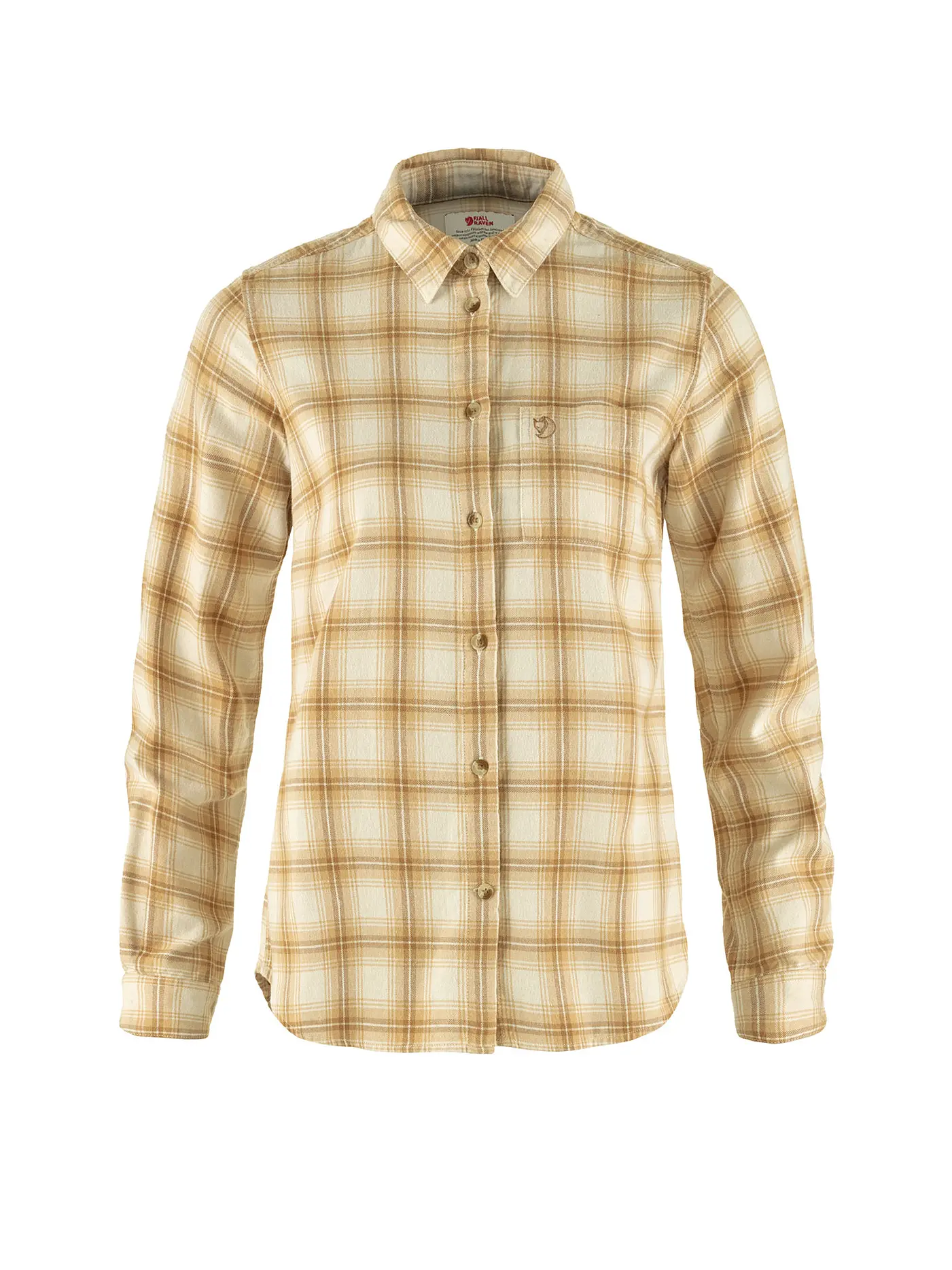 FJÄLLRÄVEN | Damen Blus Oevik Flannel | beige