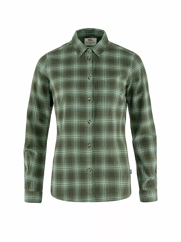 FJÄLLRÄVEN | Damen Blus Oevik Flannel | olive