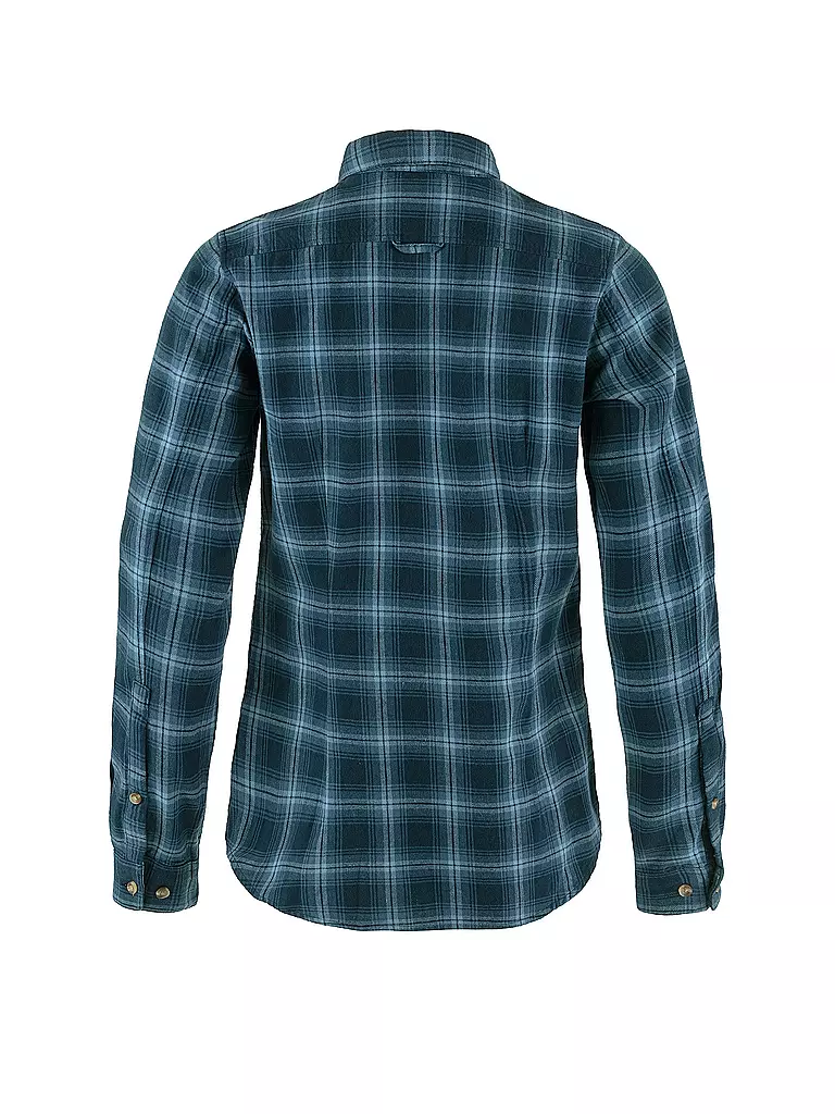 FJÄLLRÄVEN | Damen Blus Oevik Flannel | dunkelblau