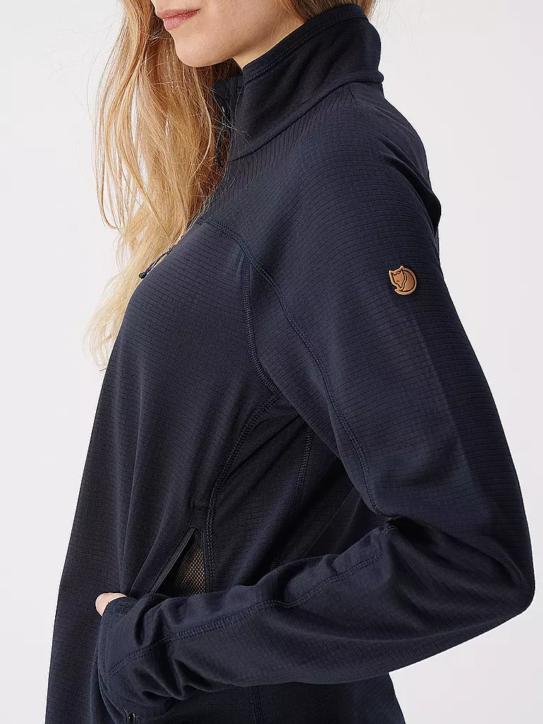 FJÄLLRÄVEN | Damen Fleecejacke Abisko Lite Fleece Jacket W | dunkelblau