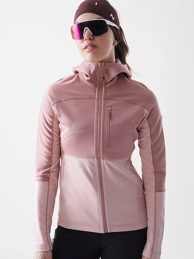 FJÄLLRÄVEN | Damen Fleecejacke Abisko Trail Hoodie | schwarz