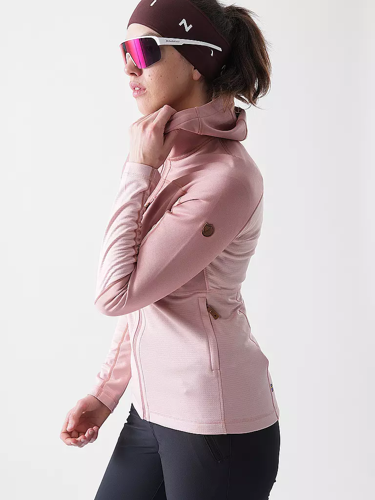 FJÄLLRÄVEN | Damen Fleecejacke Abisko Trail Hoodie | schwarz