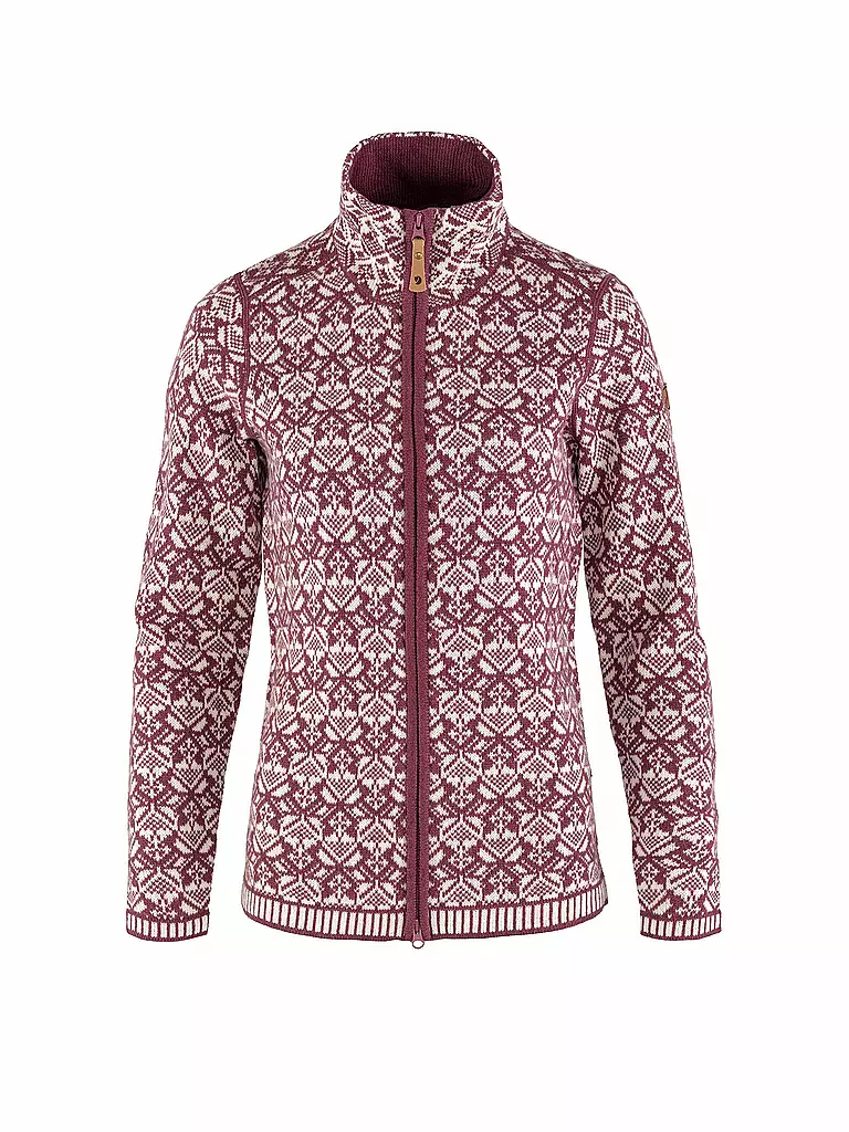 FJÄLLRÄVEN | Damen Fleecejacke Snow Cardigan | beere