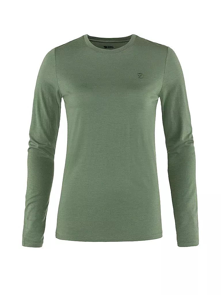 FJÄLLRÄVEN | Damen Funktionsshirt Abisko Wool | olive