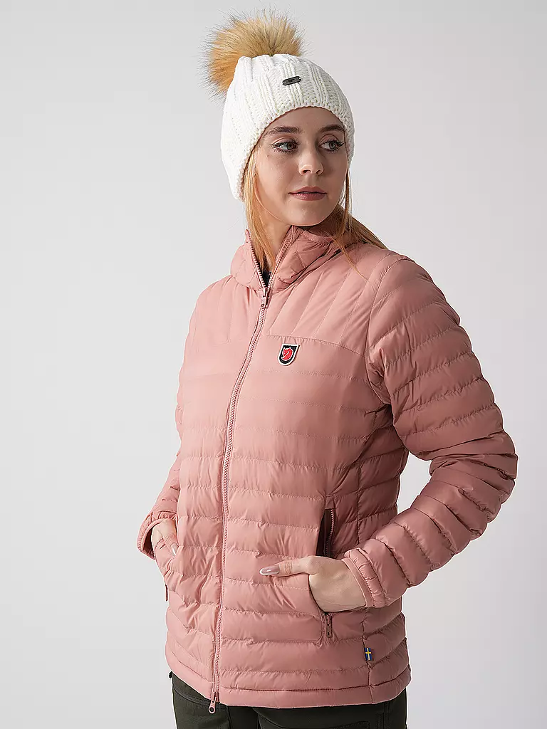 FJÄLLRÄVEN | Damen Isojacke Expedition Lätt Hoodie | rosa