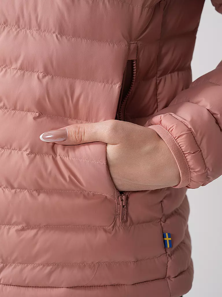 FJÄLLRÄVEN | Damen Isojacke Expedition Lätt Hoodie | rosa