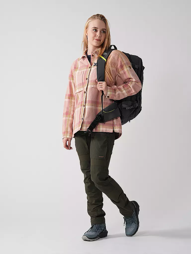 FJÄLLRÄVEN | Damen Outdoor Bluse Singi Flannel Overshirt | beige