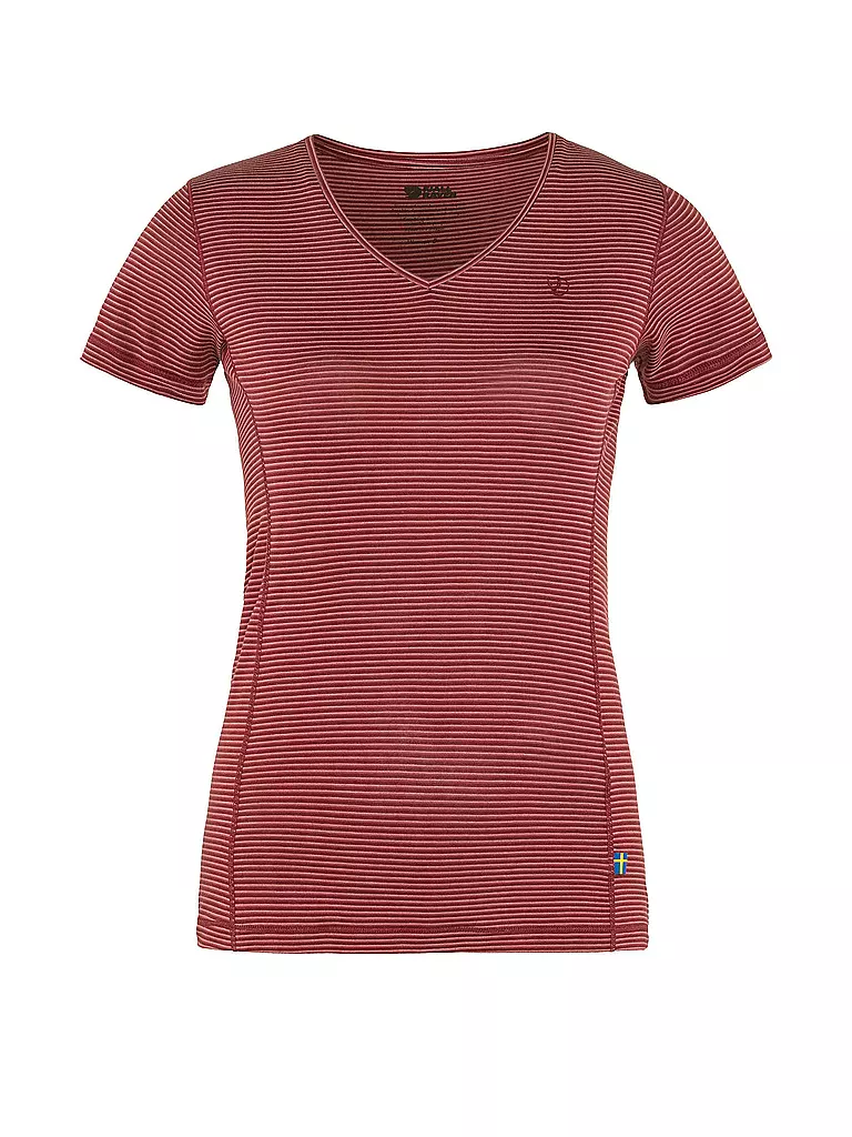 FJÄLLRÄVEN | Damen T-Shirt Abisko Cool W | dunkelrot