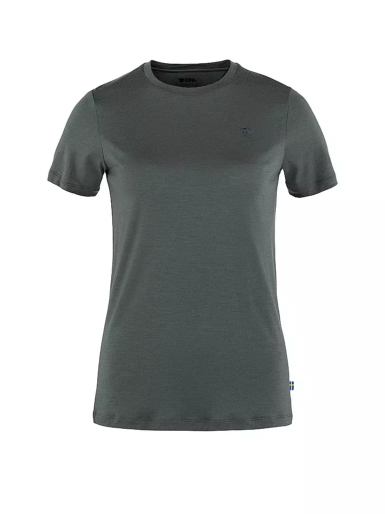 FJÄLLRÄVEN | Damen T-Shirt Abisko Wool SS W | grau