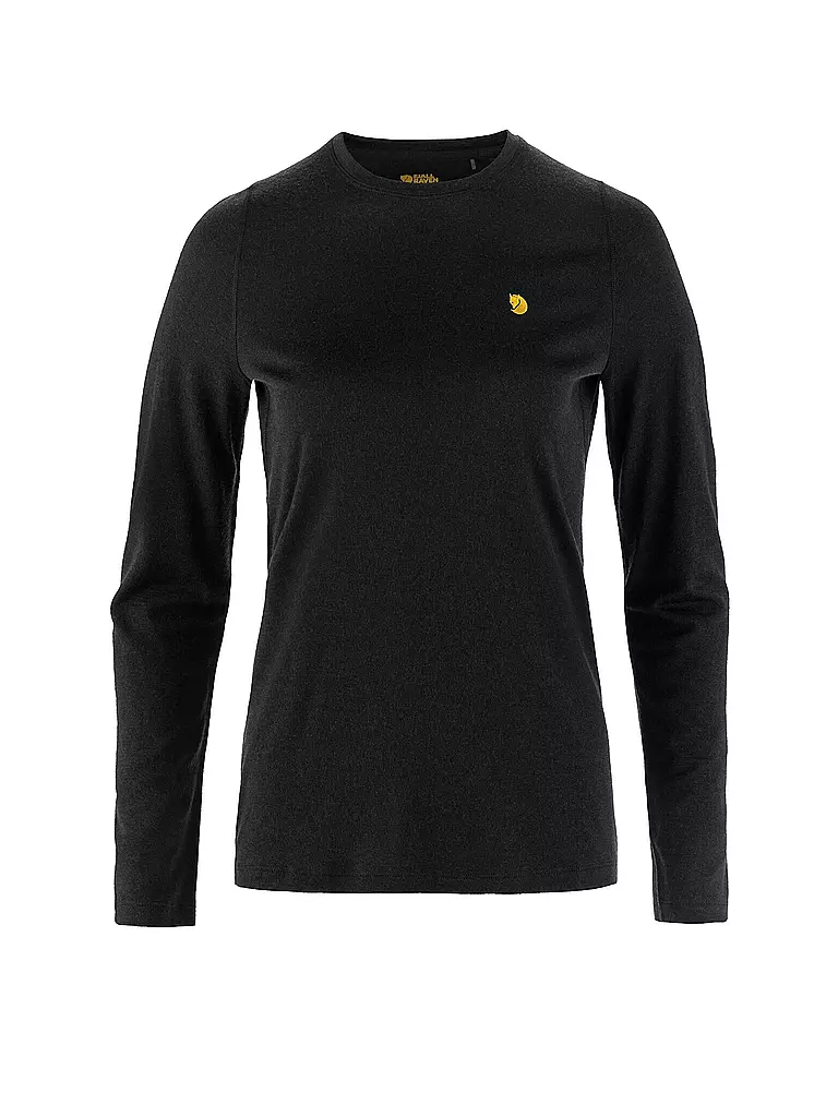 FJÄLLRÄVEN | Damen Unterziehshirt Bergtagen Merino 190 | schwarz