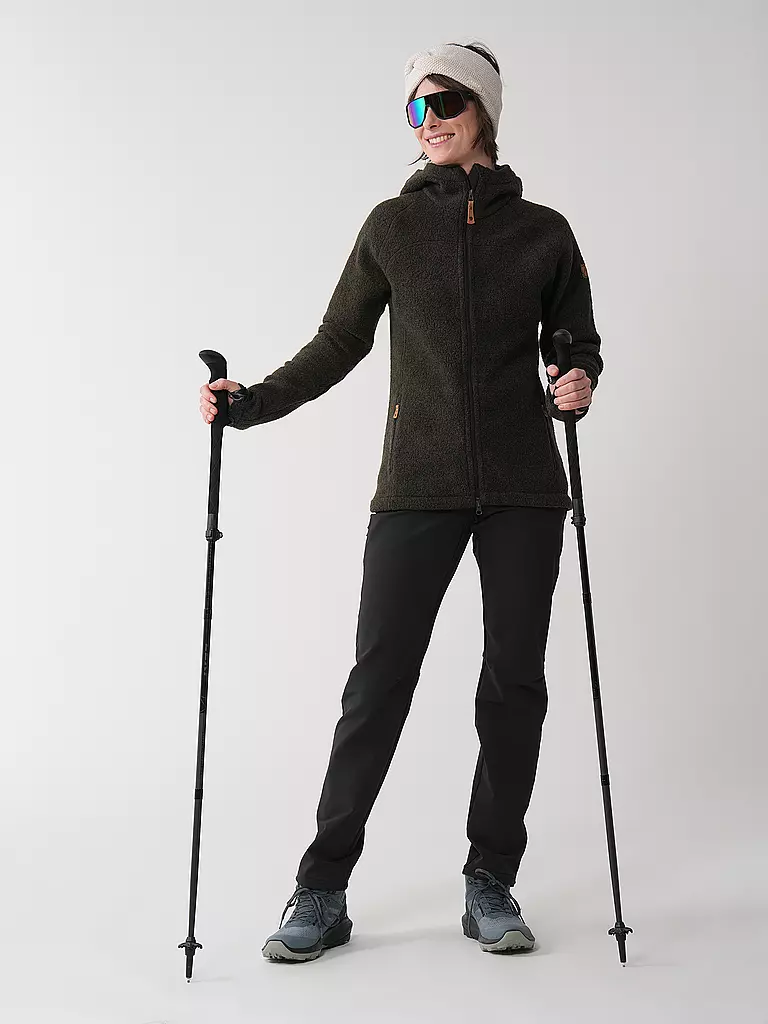 FJÄLLRÄVEN | Damen Wanderhose Abisko Winter  | schwarz