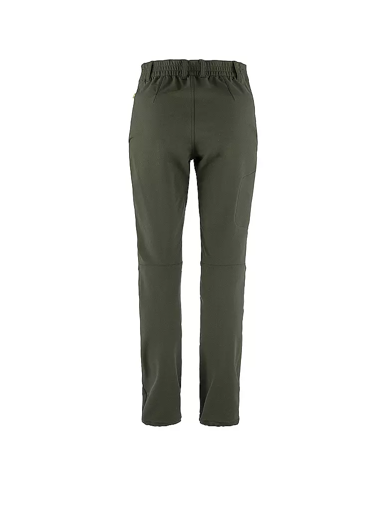 FJÄLLRÄVEN | Damen Wanderhose Abisko Winter Regular | olive