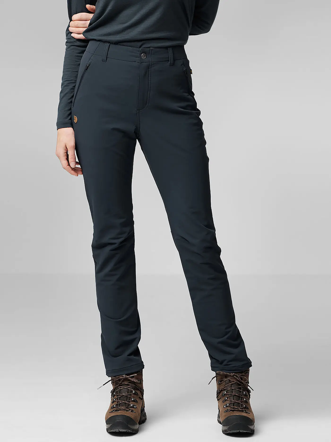 FJÄLLRÄVEN | Damen Wanderhose Abisko Winter Regular | dunkelblau