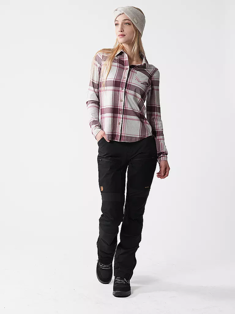 FJÄLLRÄVEN | Damen Wanderhose Keb Agile Winter | schwarz