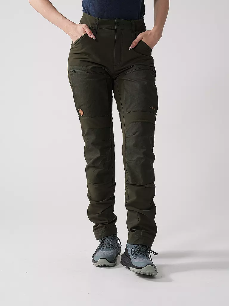 FJÄLLRÄVEN | Damen Wanderhose Keb Agile Winter | schwarz
