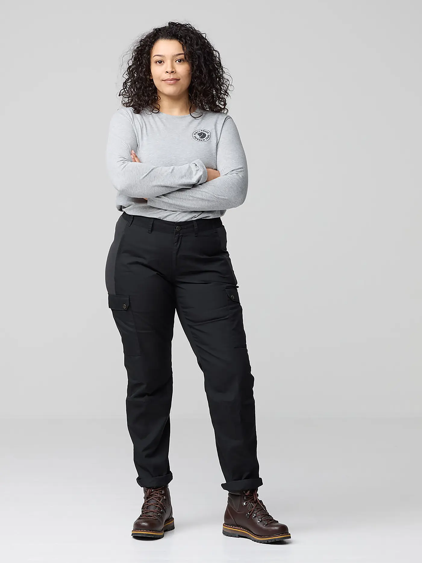 FJÄLLRÄVEN | Damen Wanderhose Stina | schwarz