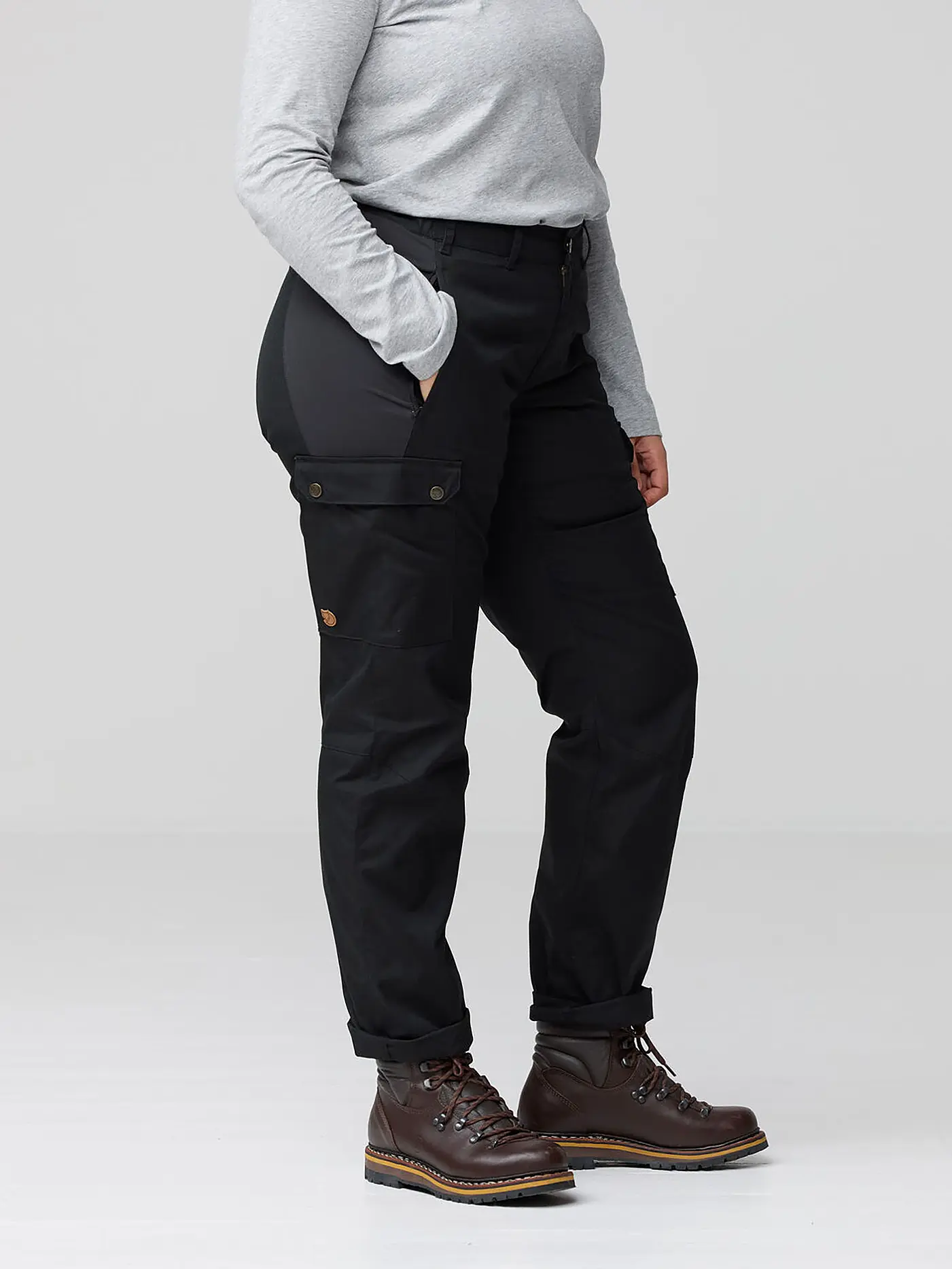 FJÄLLRÄVEN | Damen Wanderhose Stina | schwarz