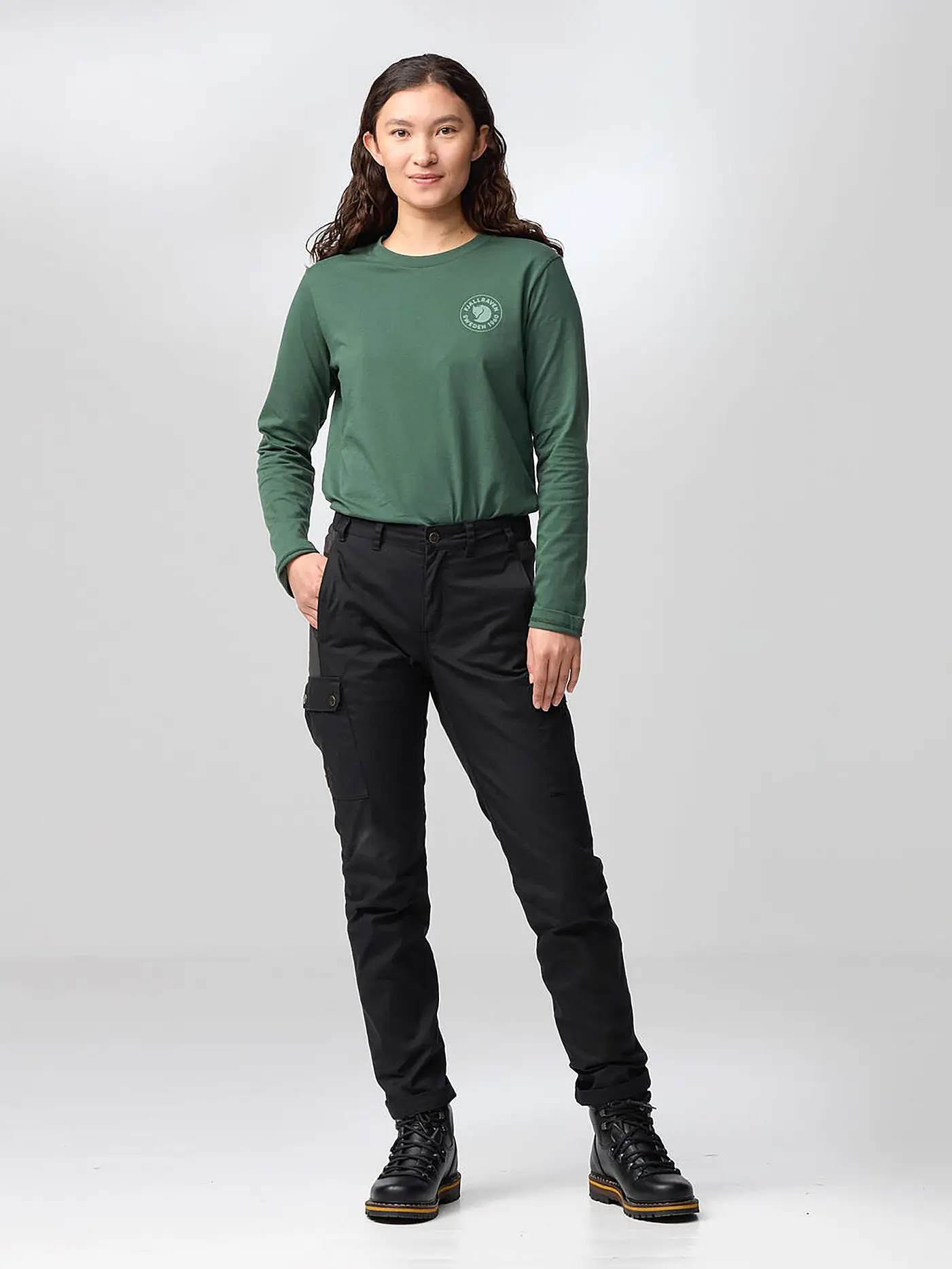 FJÄLLRÄVEN | Damen Wanderhose Stina | schwarz